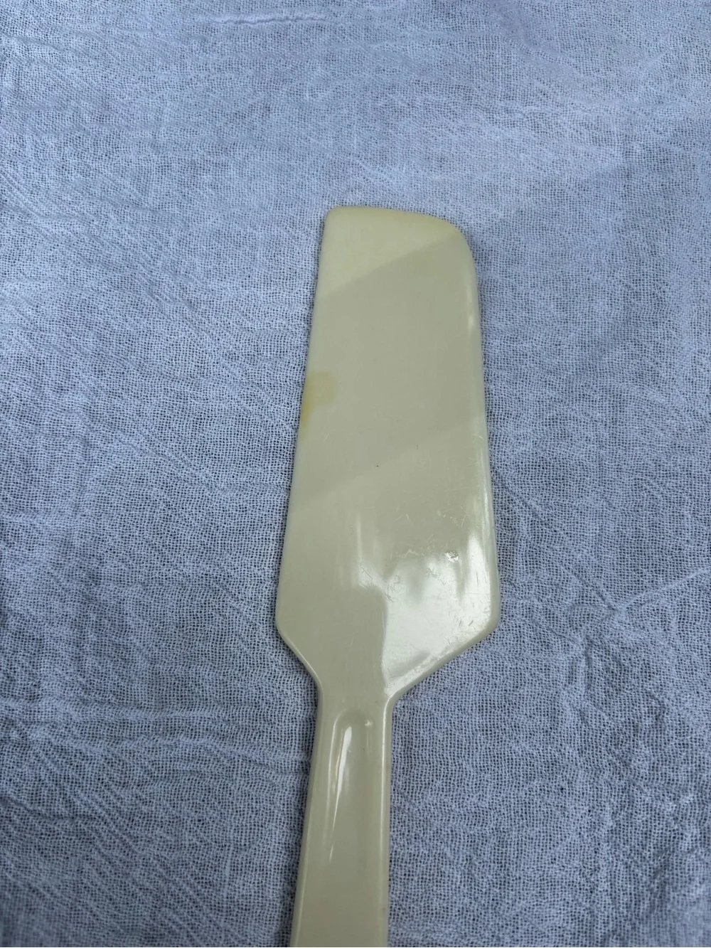 Vintage Norplac Vinyl Serving Utensil Cake Pie Serving Spatula Blue Flower Desig
